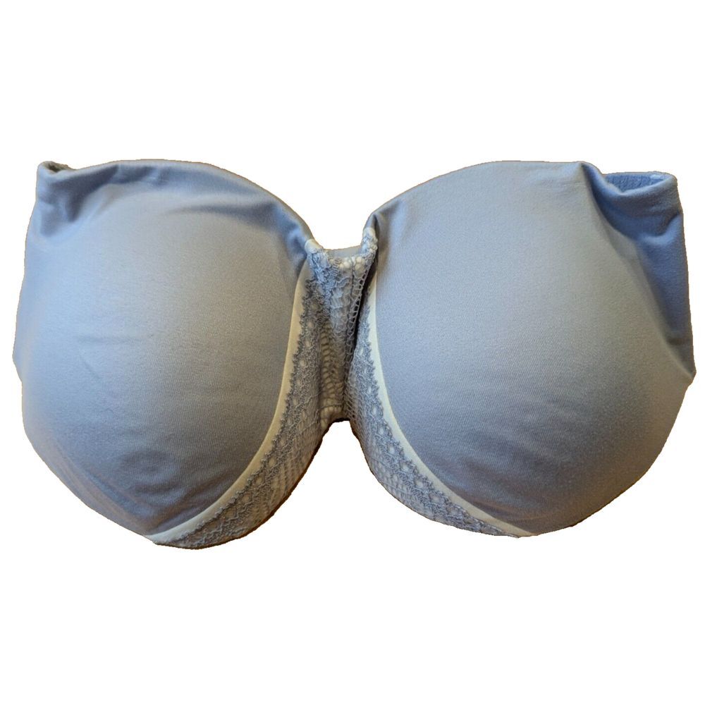 Victoria Secret Body By Victoria‎ Strapless Bra Blue Lined Size 34D 378188-DYR